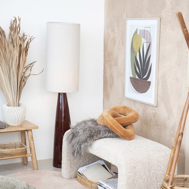Reclaimed Wood Framed Glass Wall Decor with Abstract Prints