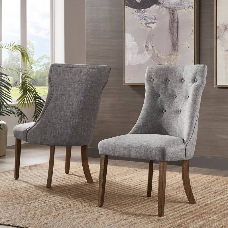 Voyager Button-tufted Dining Chairs (Set of 2) by iNSPIRE Q Artisan