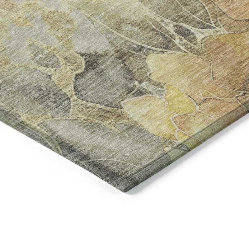 HomeRoots Floral Transitional Rectangle Outdoor Rug