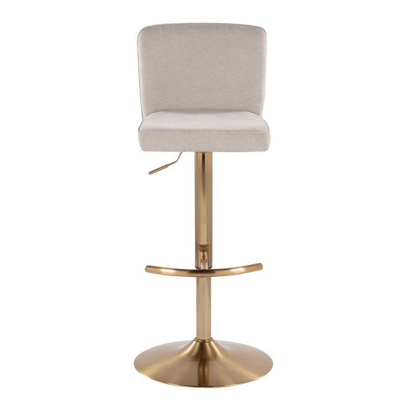 Porch & Den Holden Adjustable Bar Stool with Rounded T Footrest (Set of 2)