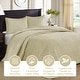preview thumbnail 25 of 132, Madison Park Mansfield Reversible Oversized 3-piece Solid Texture Bedspread Quilt Set with Matching Shams
