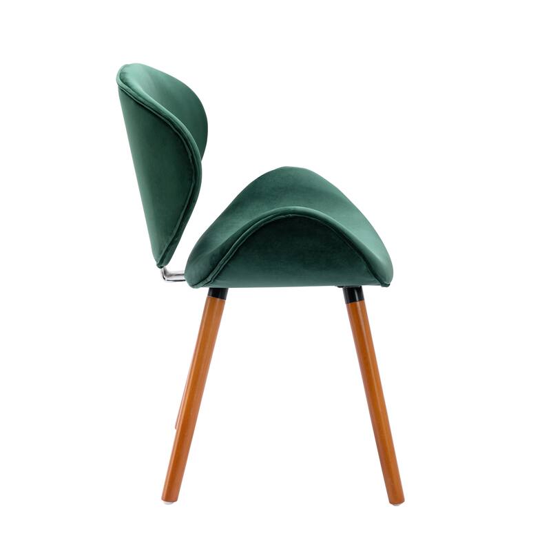 Porthos Home Vigo Dining Chair, Velvet Seat & Back, Beechwood Legs
