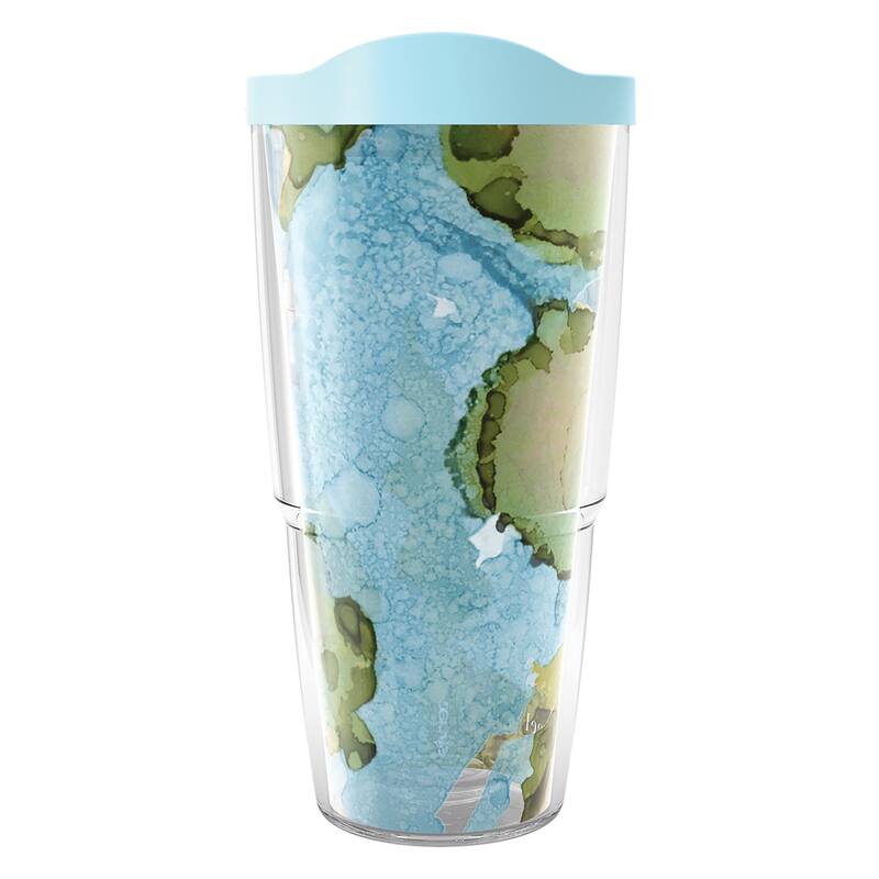 Tervis Inkreel Island Hopping Made in USA Double Walled Insulated Travel Tumbler, Classic - 24oz
