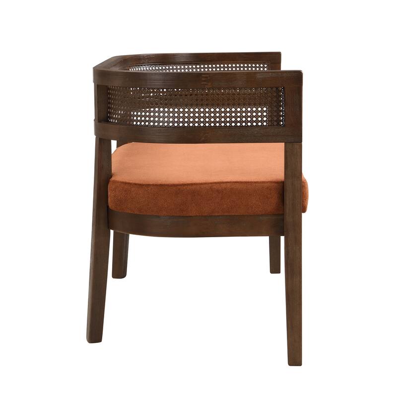 Christopher Knight Home - Modern Rattan Upholstered Loveseat with Hand-Woven Backrest