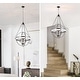 preview thumbnail 4 of 18, Crystal Orb Pendant Light Bohemian 4-Light Oil Bronze or Silver Luxury Chandelier