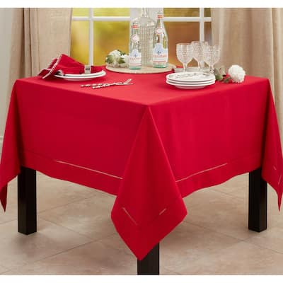 Rochester Collection Tablecloth with Hemstitched Border