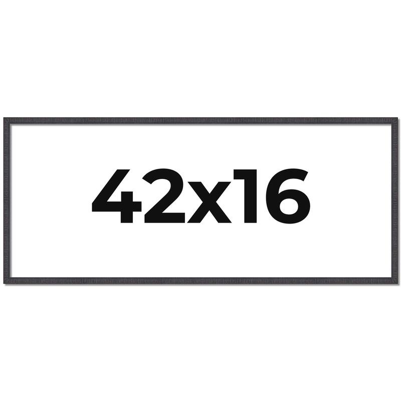 42x16 Frame Brown Picture Frame - Complete Modern Photo Frame Includes