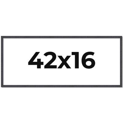 42x16 Frame Brown Picture Frame - Complete Modern Photo Frame Includes