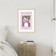 preview thumbnail 7 of 9, Periwinkle Flowers by Incado Wood Framed Wall Art Print - Svelte Natural