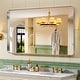 preview thumbnail 118 of 141, Apmir Metal Frame Tempered Glass Bathroom Vanity Mirror for Wall, Cloakroom, Bedroom 55" x 36" - Silver