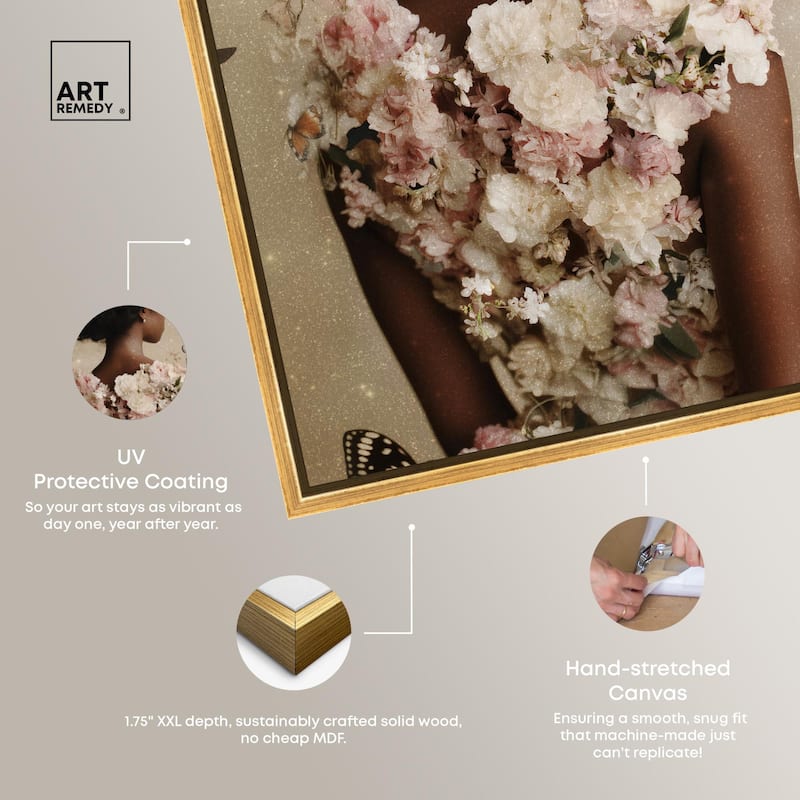 Butterfly Bloom Dress II Canvas by Art Remedy