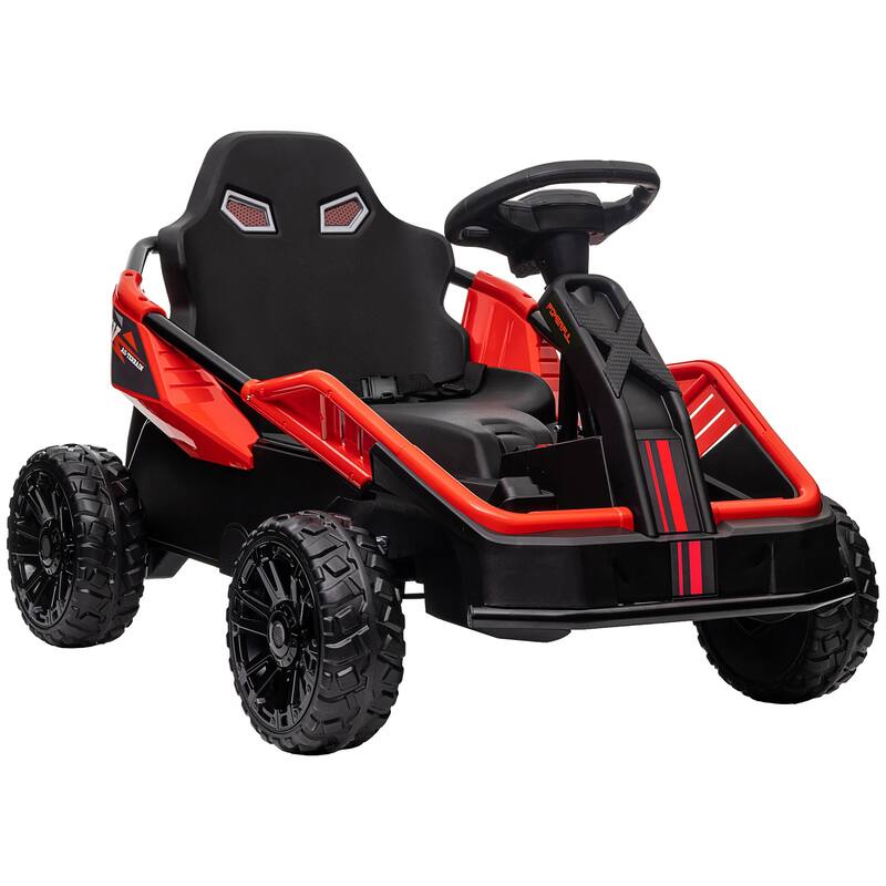 24V Electric Kids Ride-On Car with Remote Control - Dual Motor, Spring Suspension, Horn, Music, LED Lights for Ages 3-8