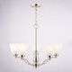 preview thumbnail 2 of 9, Vaxcel Lighting H0312 Bellwood 5 Light 25" Wide Chandelier