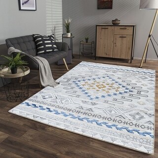 Pure Color Carpet Rugby Color Traditional GC-CAM8001 Multi Functional 7 Foot 10 Inch x 9 Foot 10 Inch ...