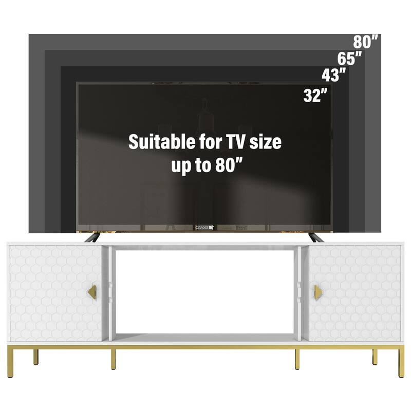70" MDF TV Stand With Storage