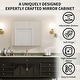 preview thumbnail 6 of 17, Modland 30"-36"W x 24"H Aluminum Double Door Bathroom Medicine Cabinet with Mirror,Soft-Close Hinges