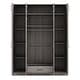 preview thumbnail 16 of 18, Large Floor Organizer with 4-Door Wardrobe with Drawer and Top Cabinet