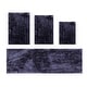 preview thumbnail 60 of 131, Luxury Plush Bathroom Rug Set - Quick-Dry, Soft Microfiber, Non-Slip, Absorbent & Washable Bath Mats Navy - 4 PC SET