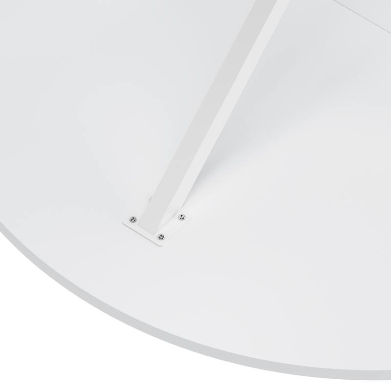 Modern Round Dining Table With Two Piece Detachable Table Top