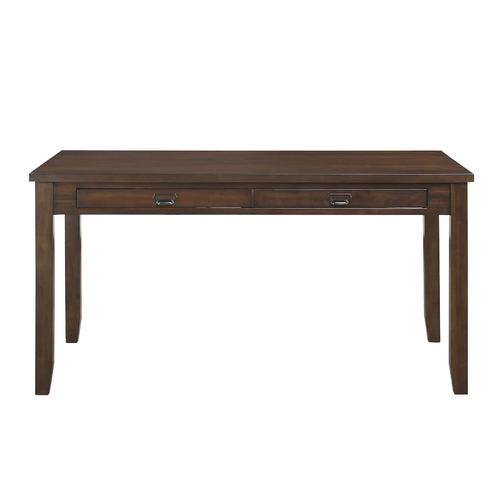 Dark Cherry Finish Dining Table with 4 Drawers 1pc Transitional Style Wooden Funiture Dining Kitchen Table