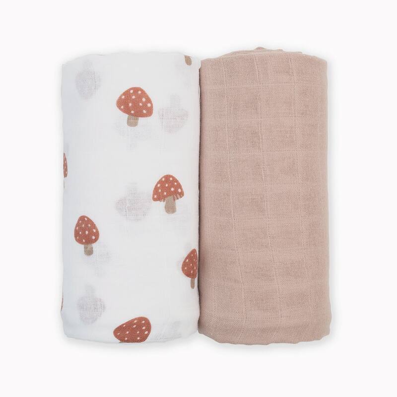 lulujo 2 PK Muslin Swaddling Blankets