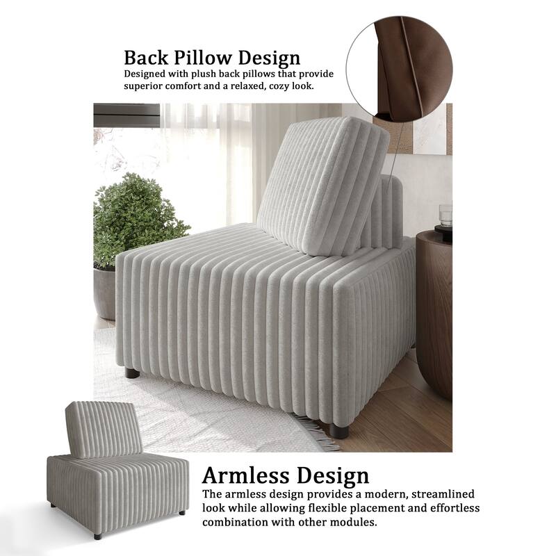 CraftPorch Luxurious Velvet Upholstered 2 Pieces Chair