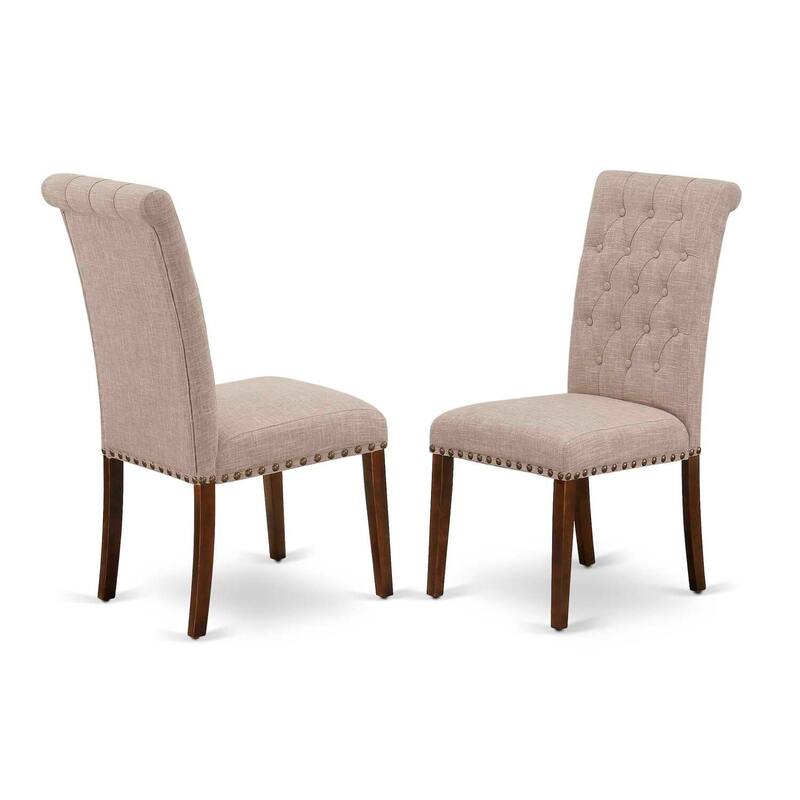 HomeStock 3-Piece Mahogany Finish Rectangular Solid Wood Top With Butterfly Leaf Dining Table Set