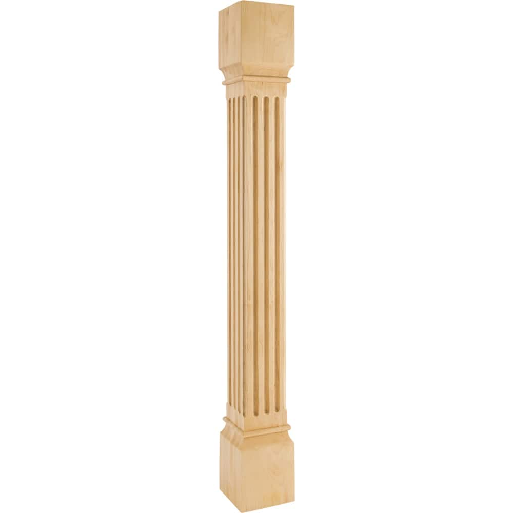 Hardware Resources Corner Post with Fluted Styling, 42"H x 5"D
