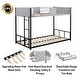 preview thumbnail 5 of 8, Metal Twin over Twin Bunk Bed,Removable Twin Size Bunk Bed Frame