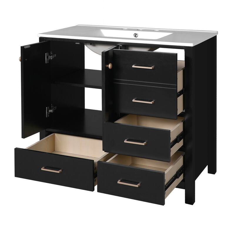 High-Quality Freestanding Bathroom Vanity with Ample Storage and Durable Construction