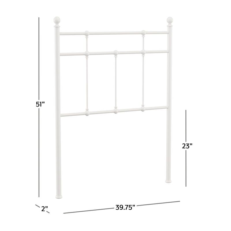 Hillsdale Furniture Providence Traditional Spindle Metal Headboard