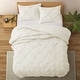 preview thumbnail 24 of 31, 3 Piece Reversible Pintuck Pinch Pleat Comforter Set, Bedding Set for All Season
