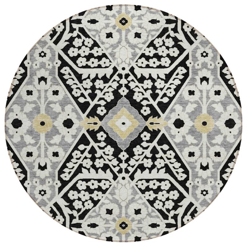 Machine Washable Indoor/ Outdoor Chantille Traditional Rug