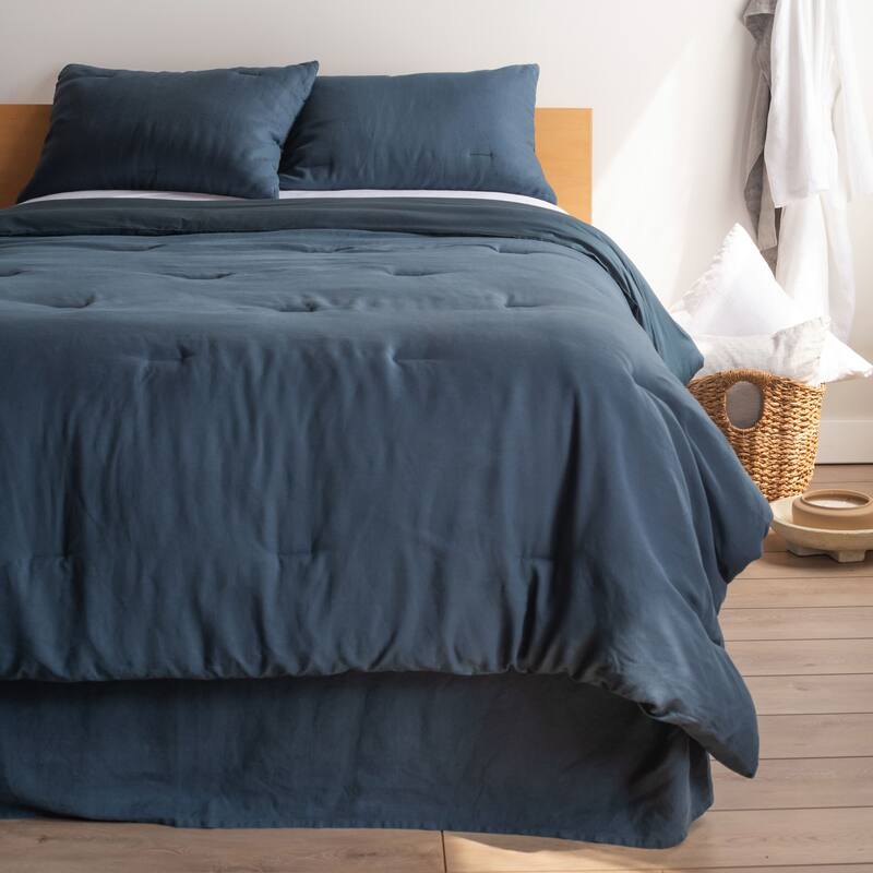 100% French Linen Bedskirt by BOKSER HOME
