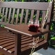 preview thumbnail 22 of 28, Cambridge Casual Alston Traditional Mahogany Wood Porch Swing