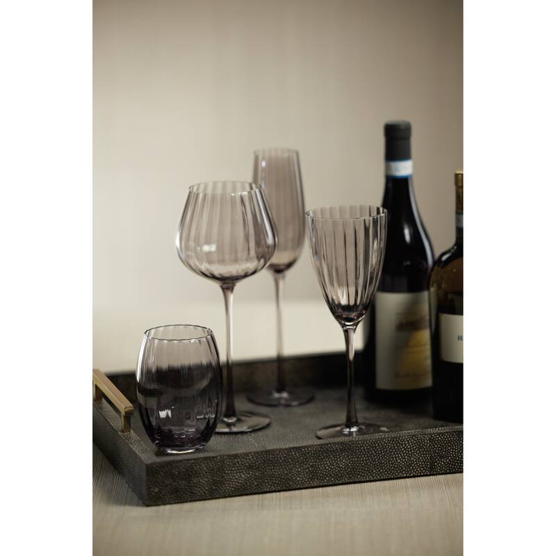 Malden Optic Stemless All-Purpose Glasses, Set of 4