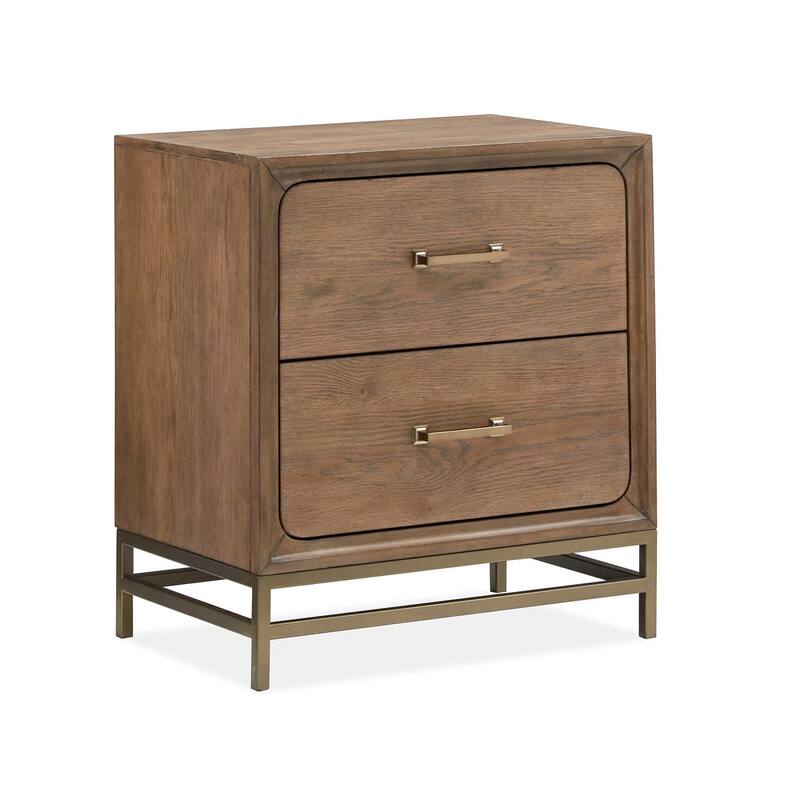 Magnussen Home Lindon Belgian Wheat and Coffee Bean Drawer Nightstand - 2-drawer
