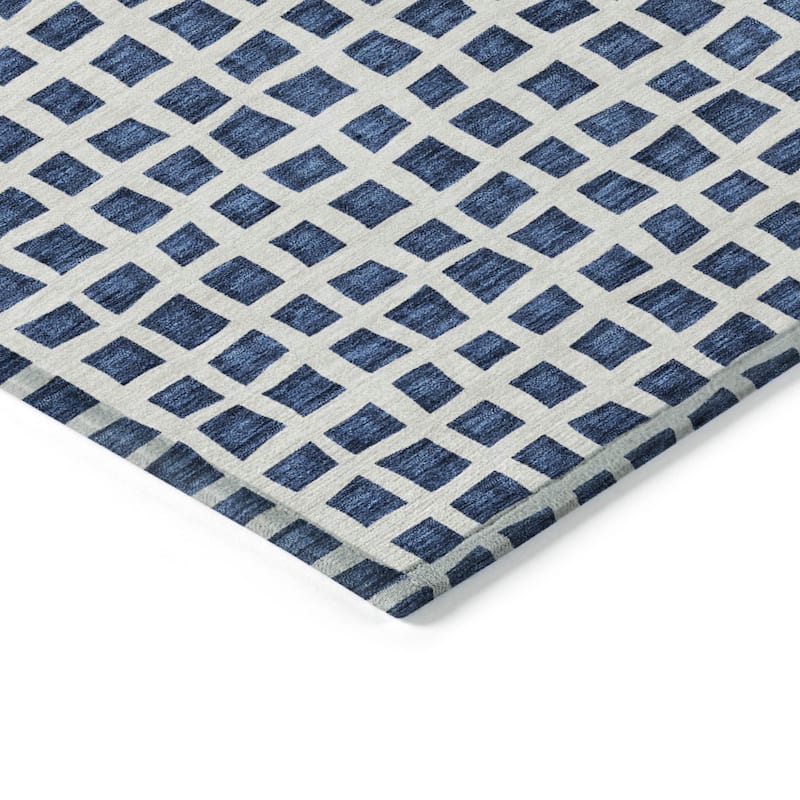 HomeRoots Geometric Transitional Rectangle Outdoor Rug
