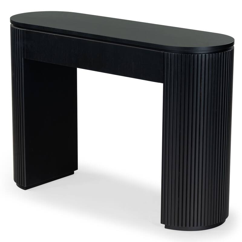 SAFAVIEH Couture Rikki Fluted 1 Drawer Wood Console Table - 48"W x 15"D x 32"H