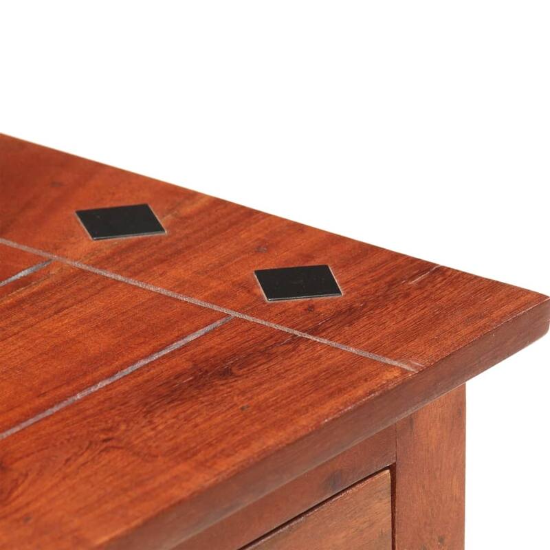 vidaXL Bedside Cabinet 15.7x11.8x19.7" Solid Acacia Wood - 15.7 x 11.8 x 19.7"