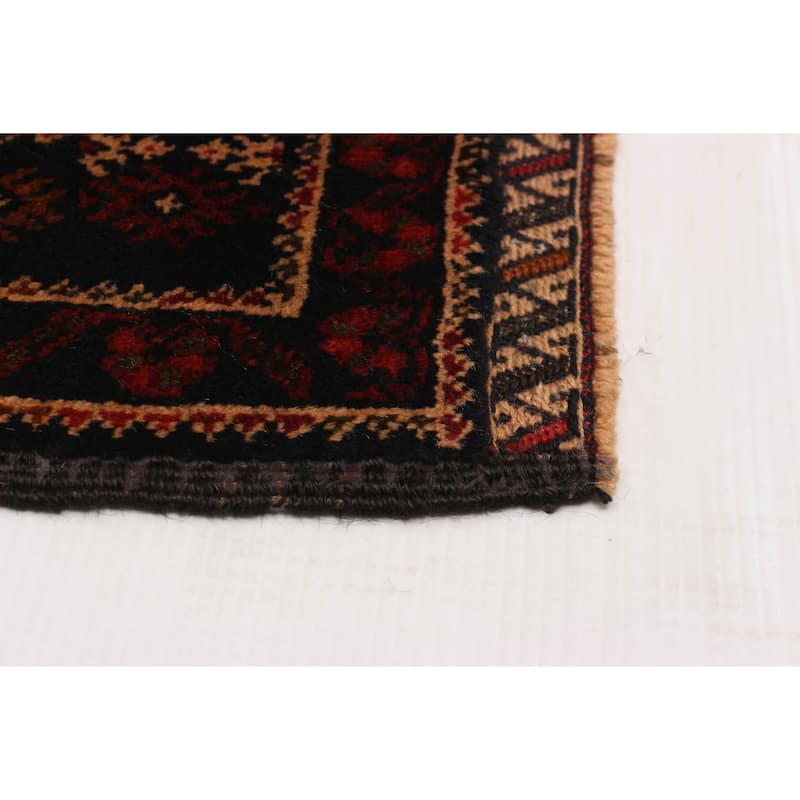 Teimani Black Rug 3'9" x 6'8" - 3'9 x 6'8