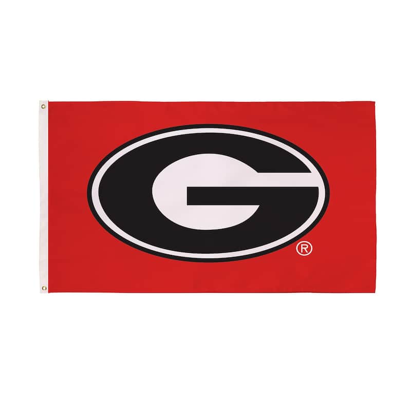 University of Georgia Single Sided Flag w/ 2 Grommets, 3'x5' - Multi
