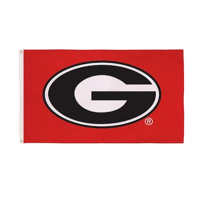 University of Georgia Single Sided Flag w/ 2 Grommets, 3'x5'