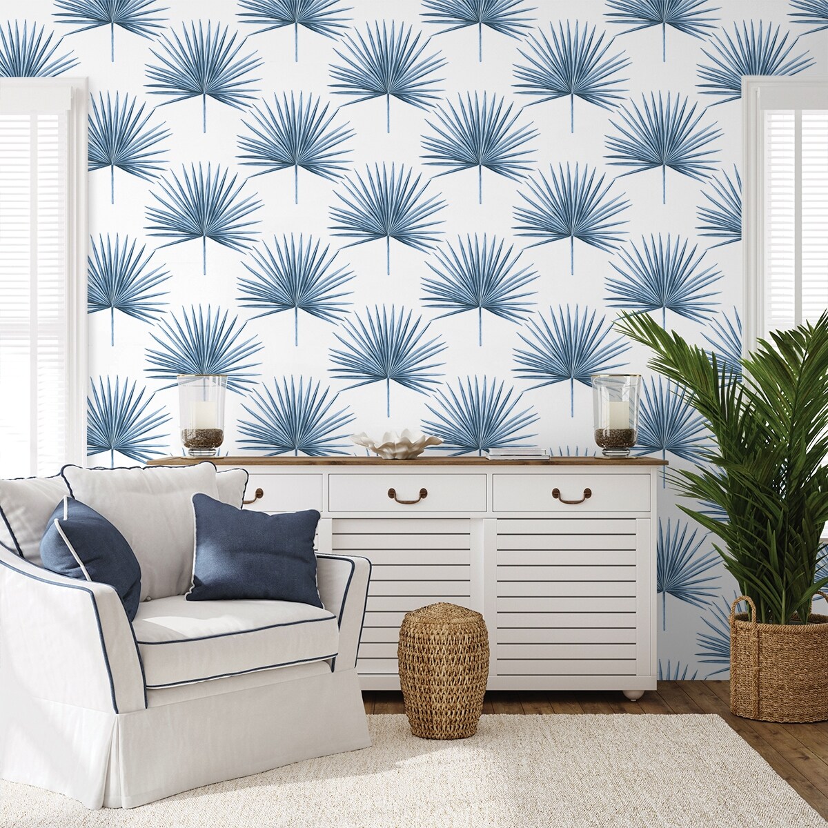 Harry & Grace Pacific Palm Peel and Stick Wallpaper - On Sale