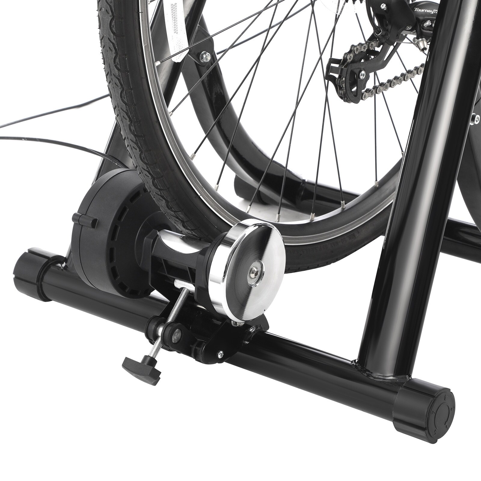 SONGMICS Indoor Bike Trainer Stand Reduces Noise Curvy Stable Frame