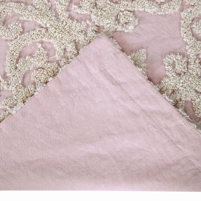 Better Trends Florence Bedspread or Optional Shams, Medallion Design, 100% Cotton Tufted