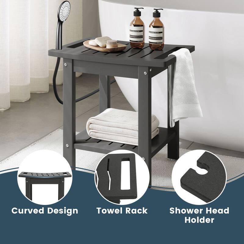 Anapolis Poly Shower Bench