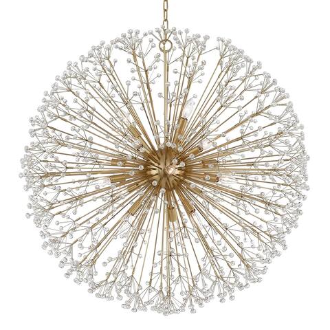 Hudson Valley Dunkirk 16-Light Chandelier with Faceted K9 Crystal