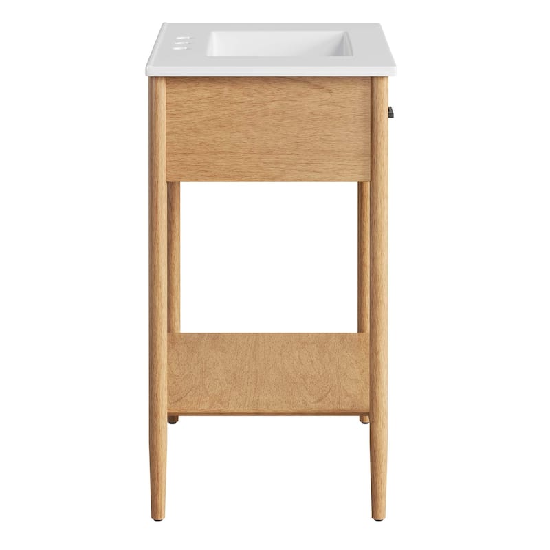 Zaire 18"/24"/30"/36"/48" Bathroom Vanity with White Sink Top