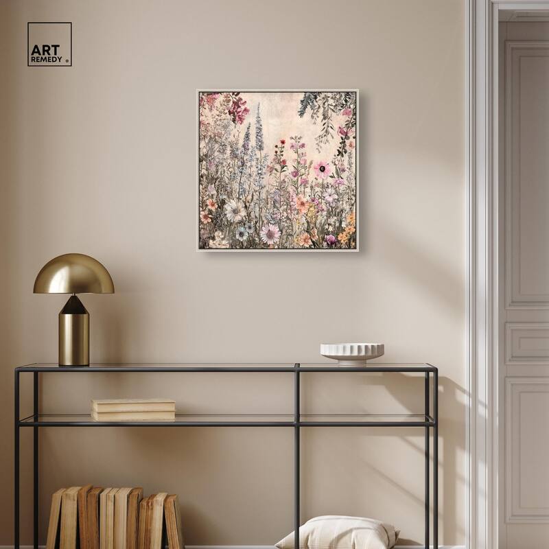Chiffon Cosmos Canvas by Art Remedy